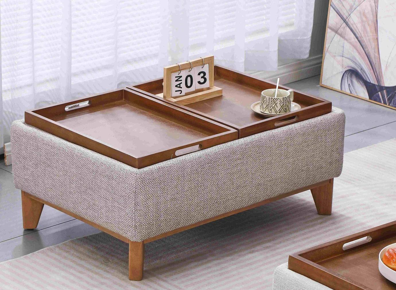 PARMA OTTOMAN COFFEE TABLE MOLTED