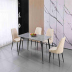LARKIN TABLE GREY WITH BLACK