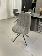 LARKIN SPIN X2 GREY DINING CHAIRSAVONA