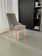 MANOLA LIGHT GREY DINING CHAIRRUSSELL